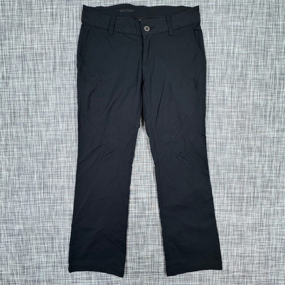 Columbia Pants Womens 4 Short Black Omni Shield Stretch Bootcut Outdoor Hiking